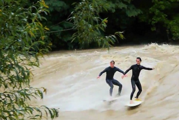 Inundaciones que se surfean