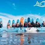 Escuela de surf las dunas en Salinas, Asturias